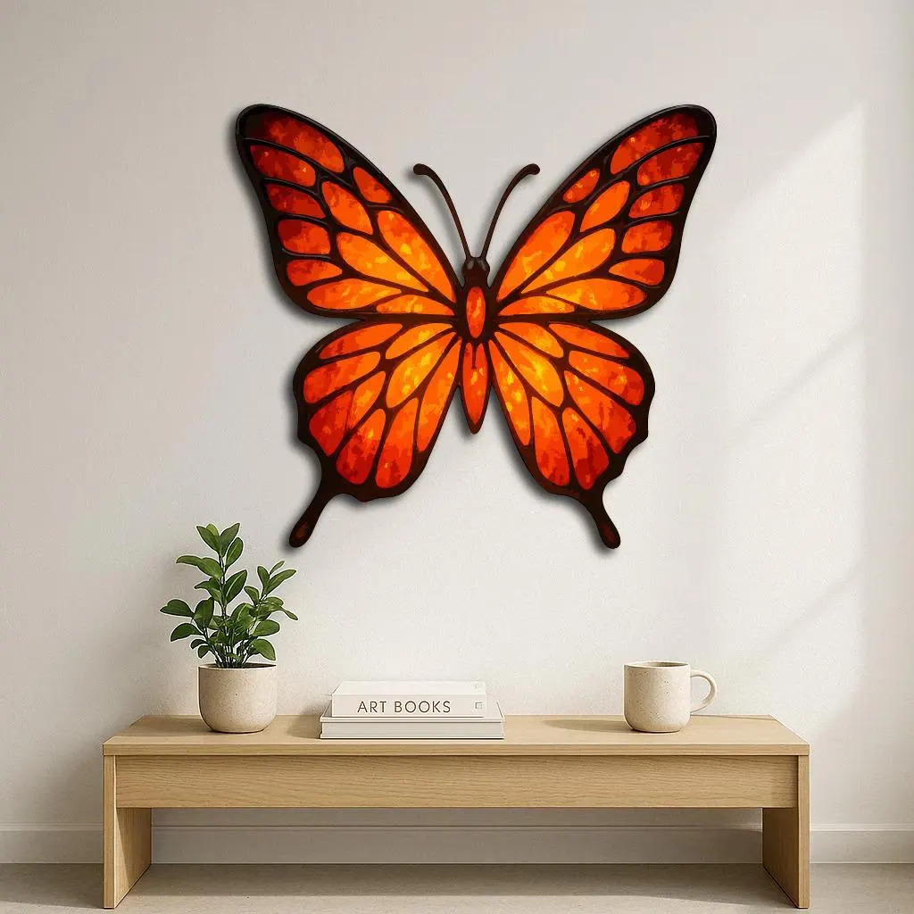 resimler/genel/Premium Dekoratif Kelebek Duvar Tablosu