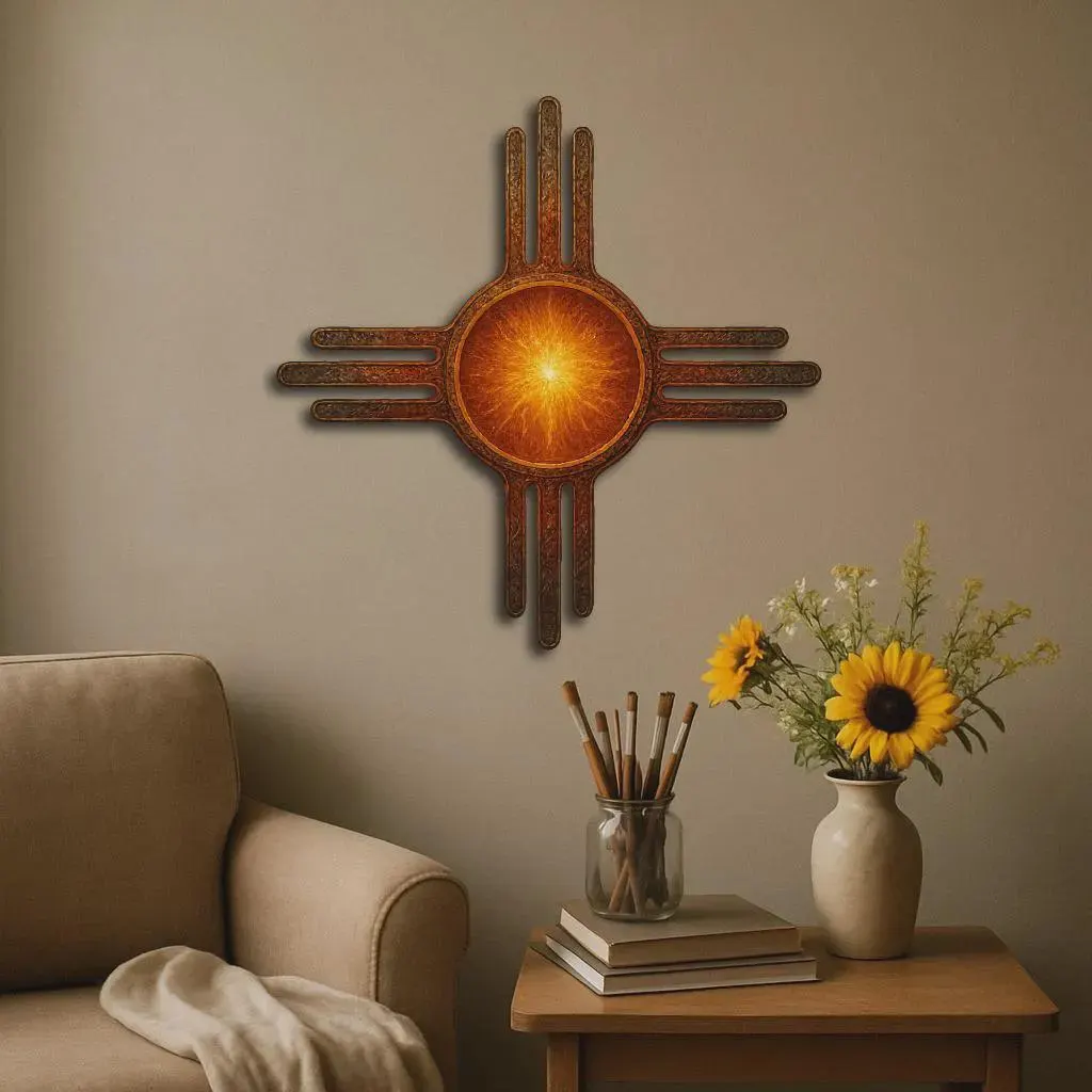 resimler/genel/Zia Güneşi Metal Duvar Tablosu