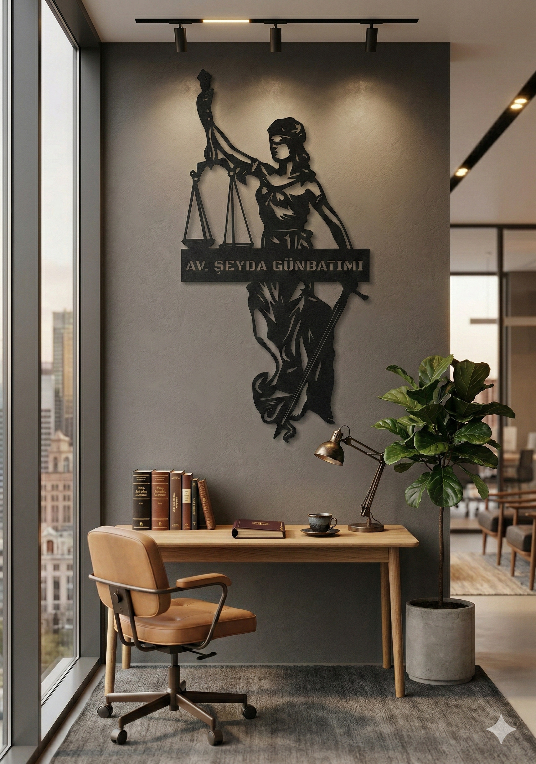 resimler/genel/Lady Justice Metal Duvar Tablosu