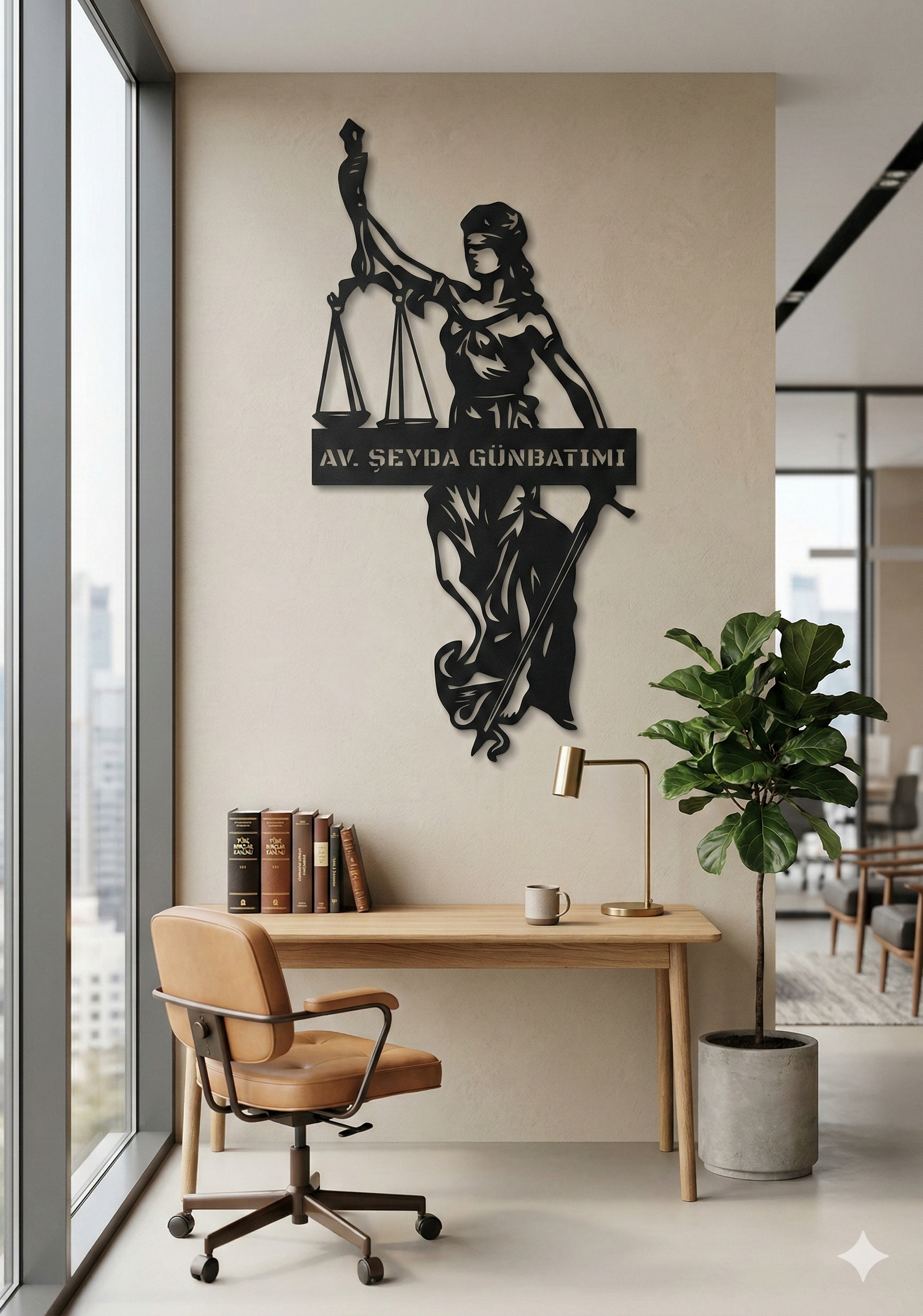 resimler/genel/Lady Justice Metal Duvar Tablosu