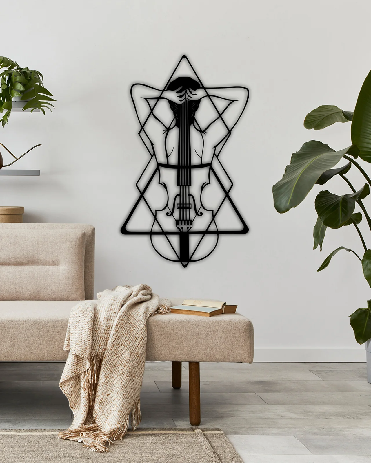 Metal Geometrik Cello Tablosu